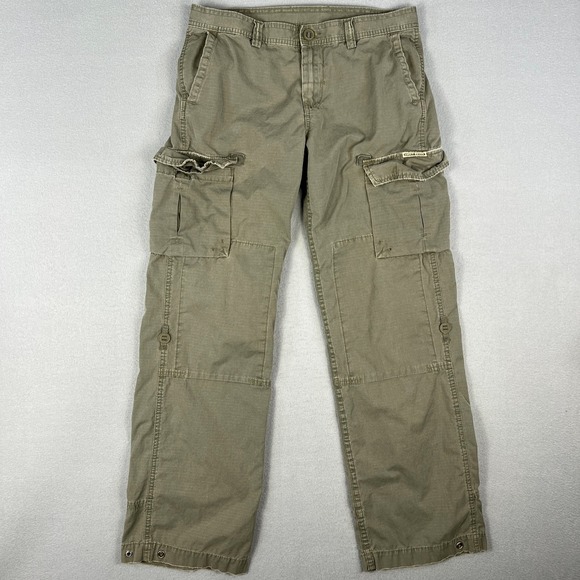 Lucky Brand Pants - Y2K Lucky Brand Dungarees Womens Cargo Pants Sz 6 28 Outdoor Hiking Baggy VTG